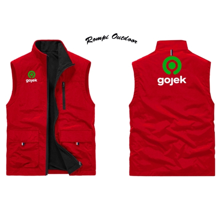 Rompi Jaket Grab | Vest Rompi Gojek Original