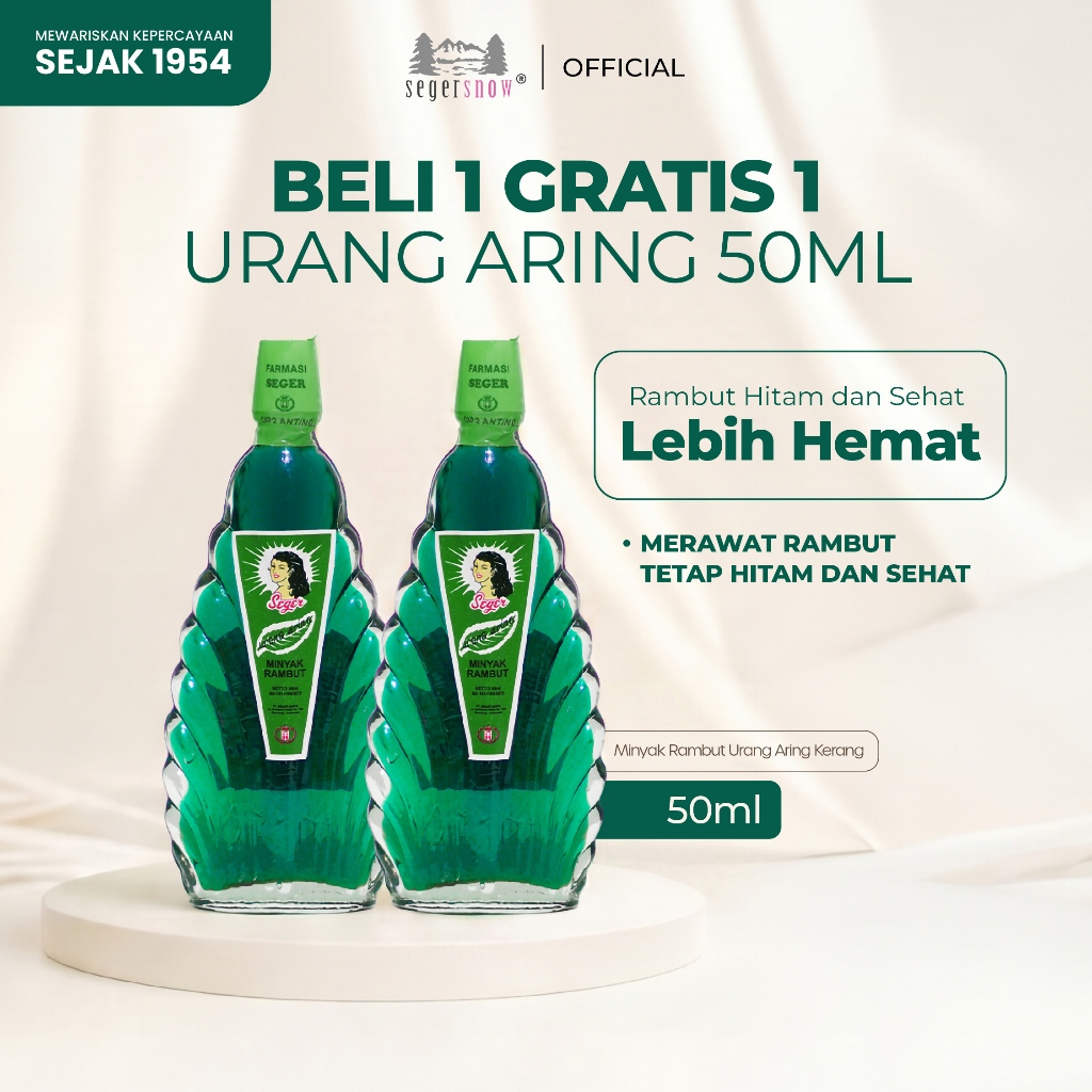 Seger Beli 1 Gratis 1 Urang Aring All Varian | Hair Care Minyak Rambut Membantu Menyuburkan & Menghi