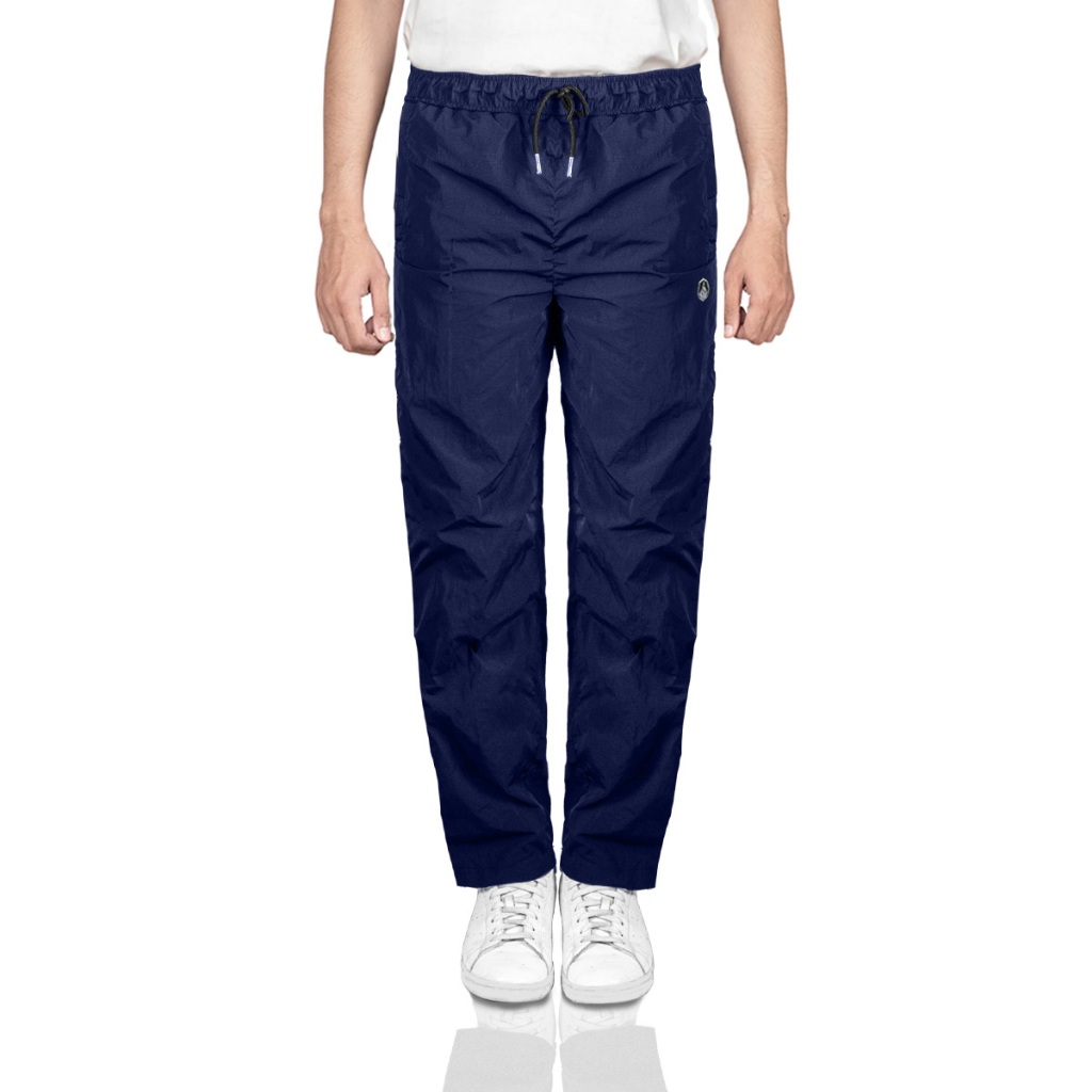 Prung Curta NV Celana Taped Training Trackpant Celana Olah Raga Warna Navy