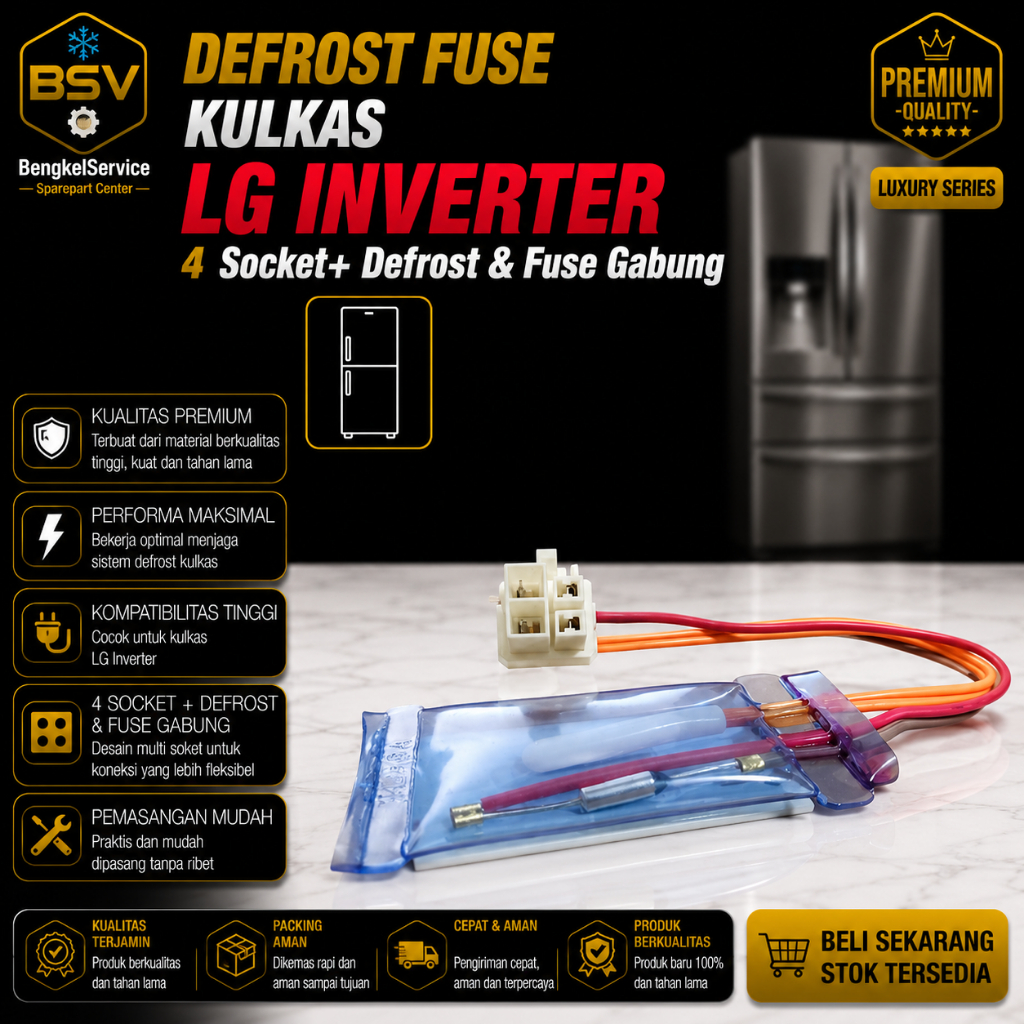 Defrost Fuse Pius Fius Bimetal LG Kulkas LG  Inverter