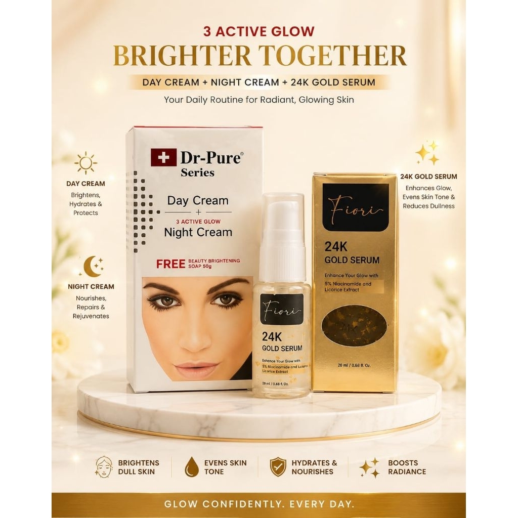 PAKET DRPURE SET + FIORI 24k GOLD SERUM