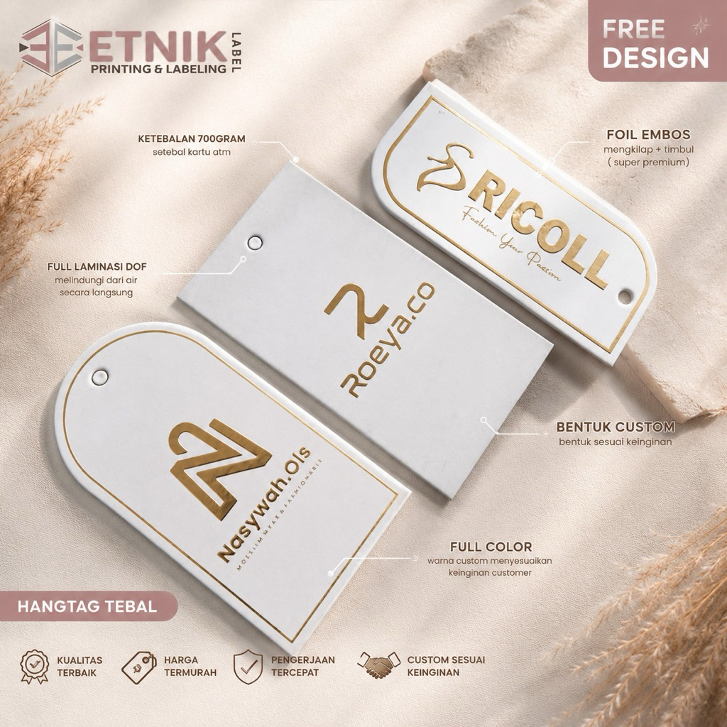 HANGTAG TEBAL POIL EMBOS ,hangtag tebal custom,hang tag premium,hangtag pakaian,label,hangtag murah