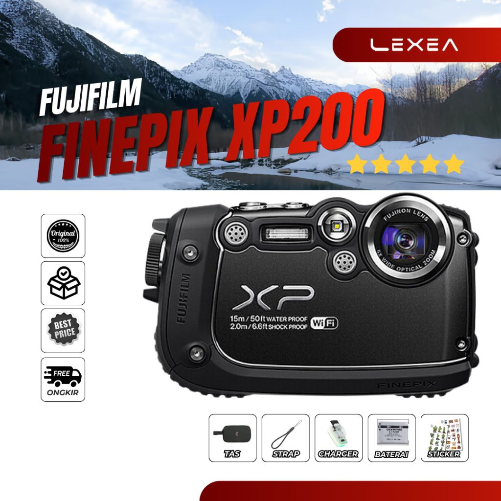 DIGICAM FUJIFILM FINEPIX XP200 MULUS KAMERA POCKET