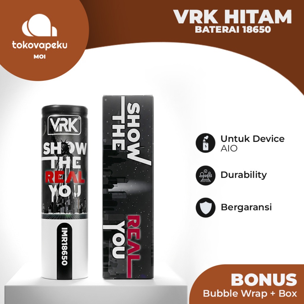 VRK 18650 3500MAH BATTERY VRK BATERAI VRK 3500MAH by VRK