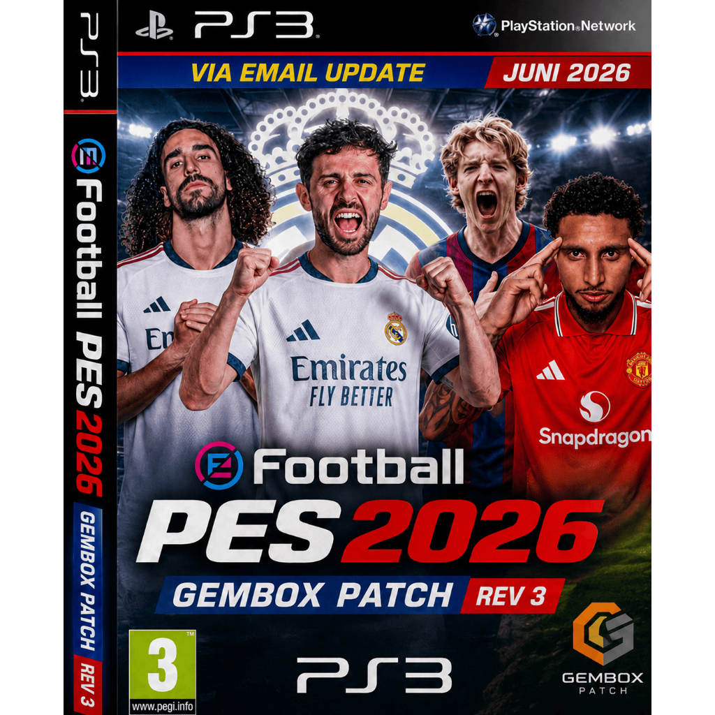 SAVEDATA PES 2026 GEMBOX PATCH WINTER REV 3 PS3 || UPDATE JUNI 2026