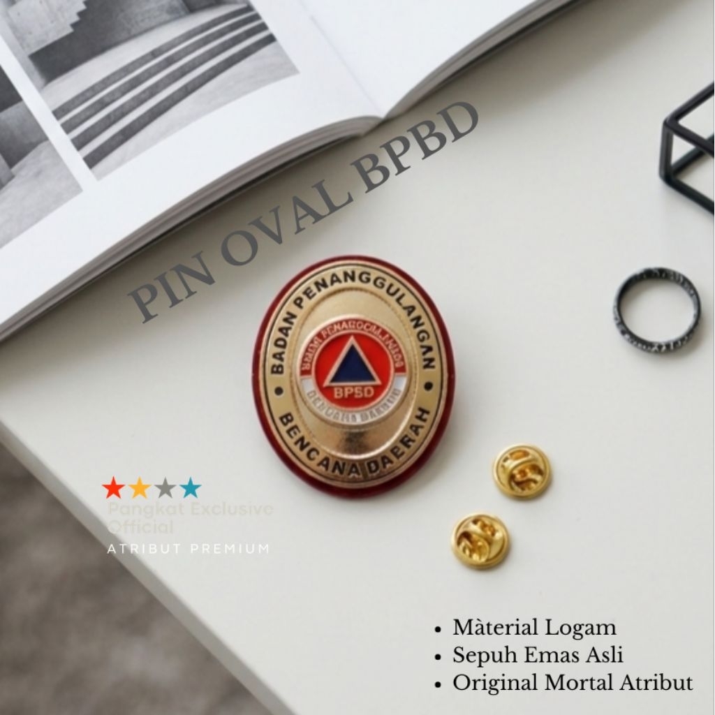 PIN BPBD OVAL - PIN BPBD LONJONG • MORTAL
