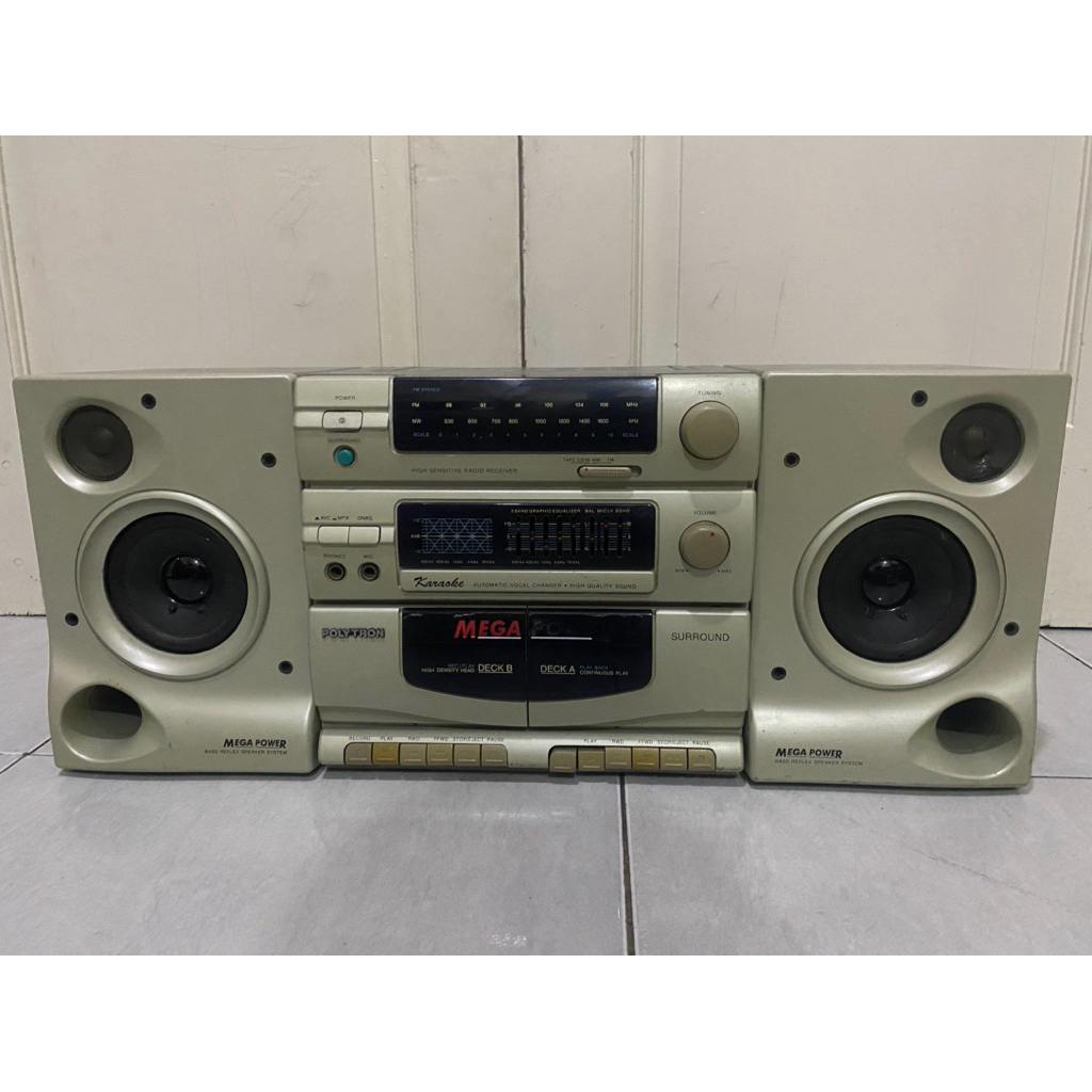 Tape Mini Compo Polytron Mega Power