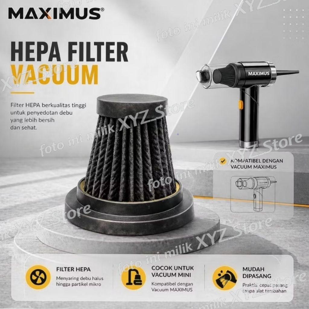 Hepa Filter Vacuum Cleaner Maximus / Penyaring debu vacuum Cleaner Maximus