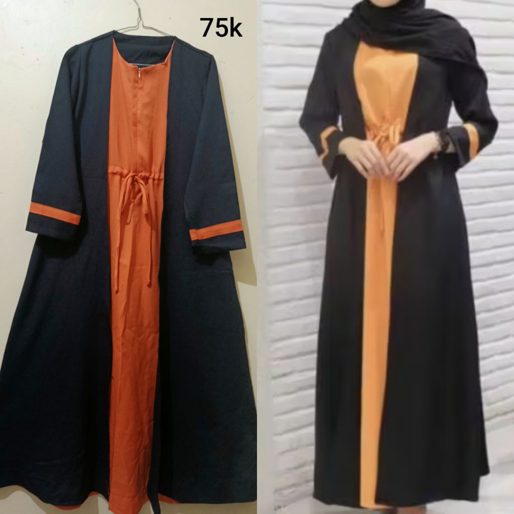 gamis/dress/abaya kelelawar