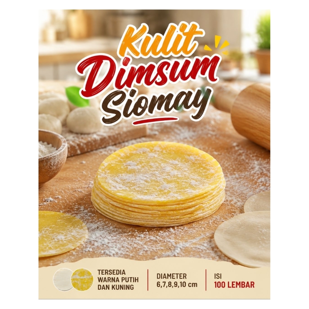 1 KG KULIT DIMSUM/KULIT GYOZA/KULIT PANGSIT