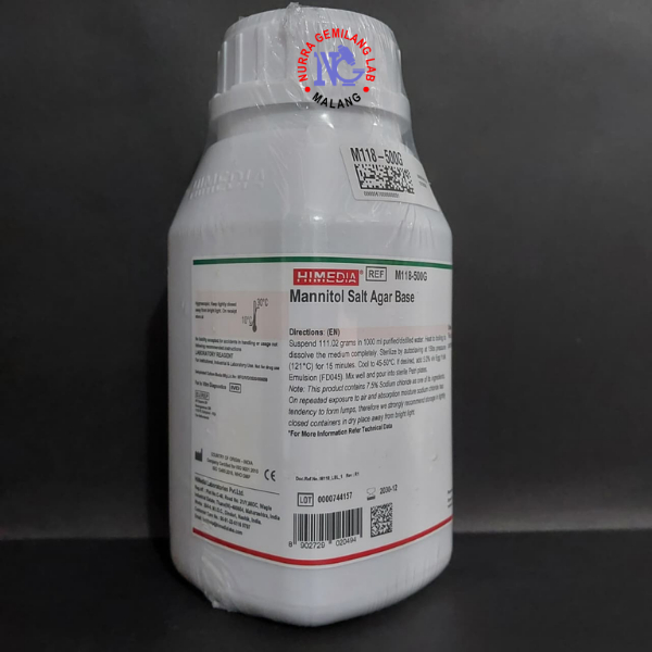 Mannitol Salt Agar Base 500 gr Himedia M118-500G | Media MSA