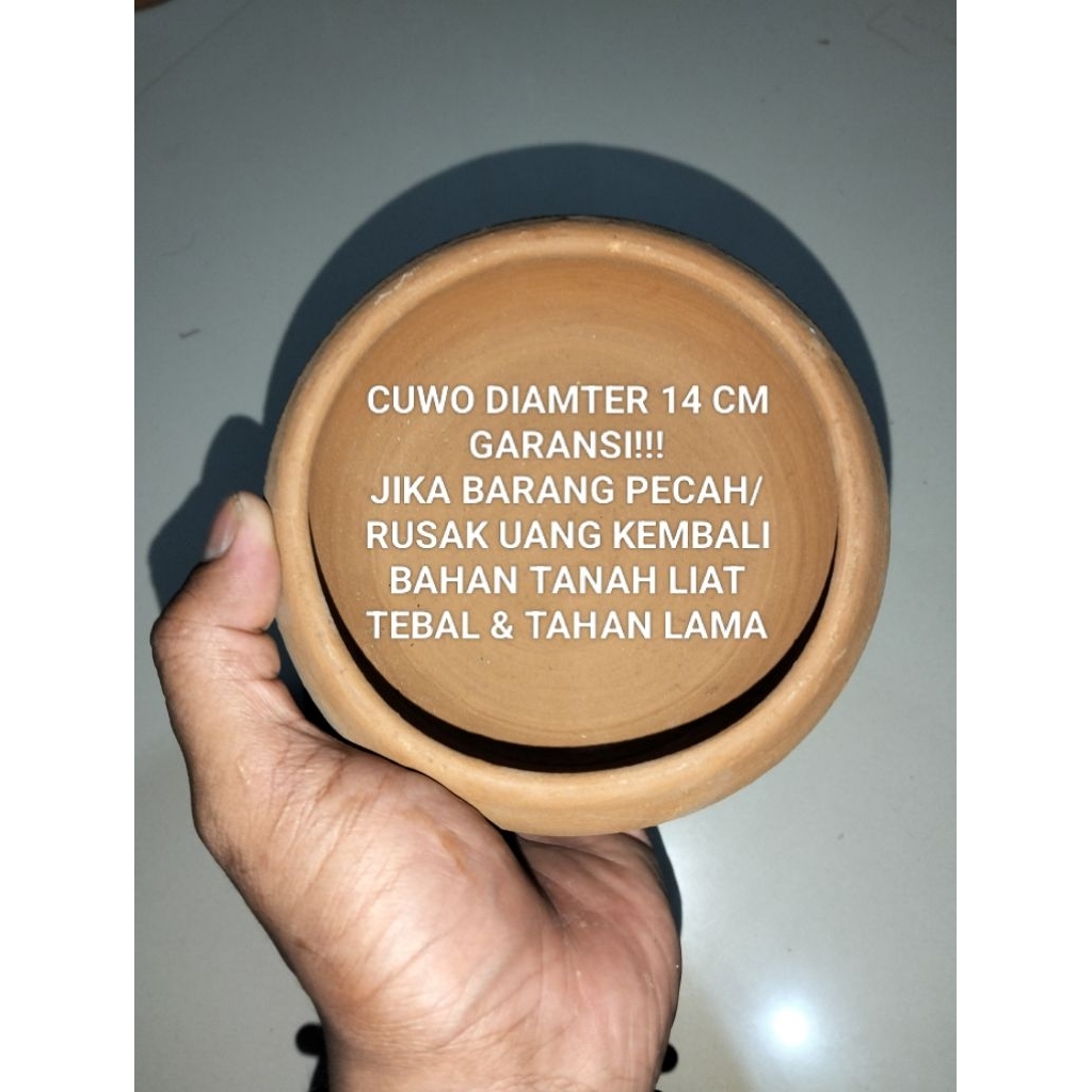 CUWO CEKUNG TEBAL DIAMETER 14-15 CM // WADAH PAKAN KELINCI KUCING AYAM ENTOK DLL GARANSI 