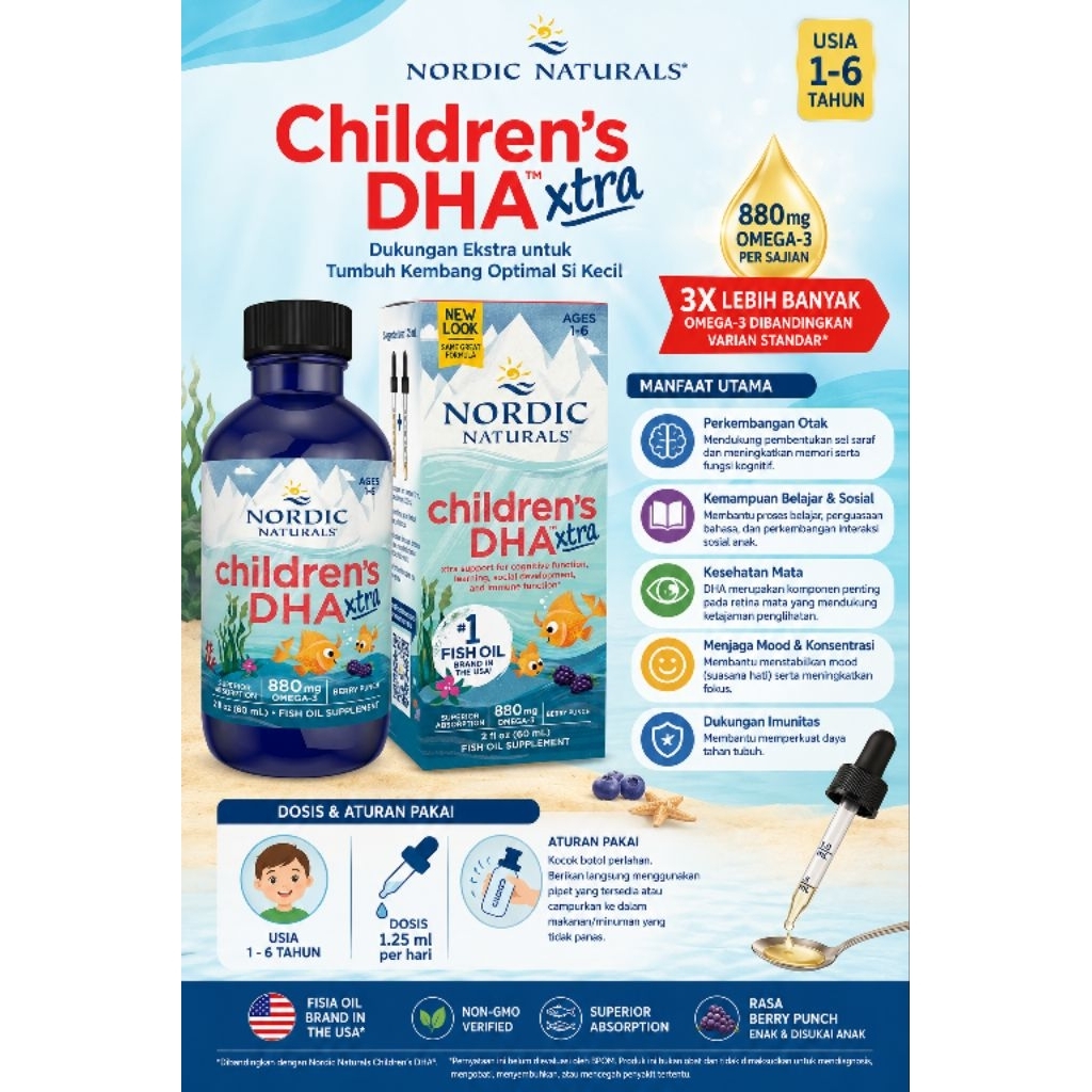 Nordic Naturals Children's DHA XTRA [Berry Punch]