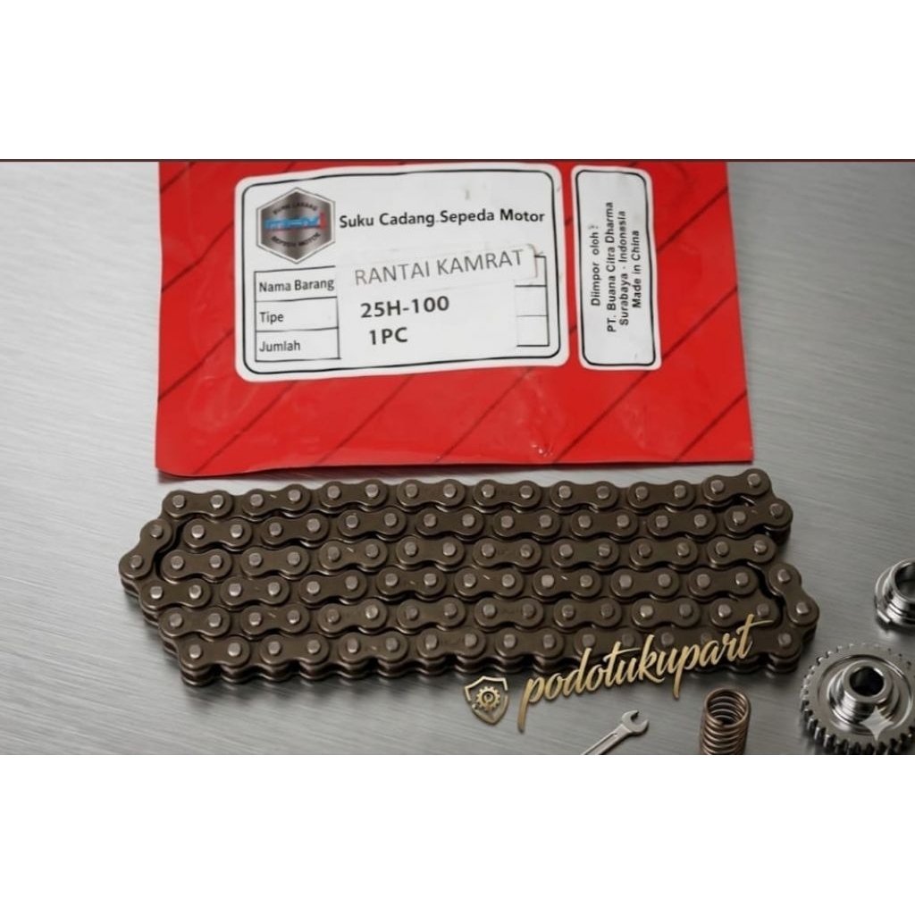 Rantai Keteng Kamprat Kamrat CB100K2 CB100 K2 CB 100 K2 25H-100 Max1