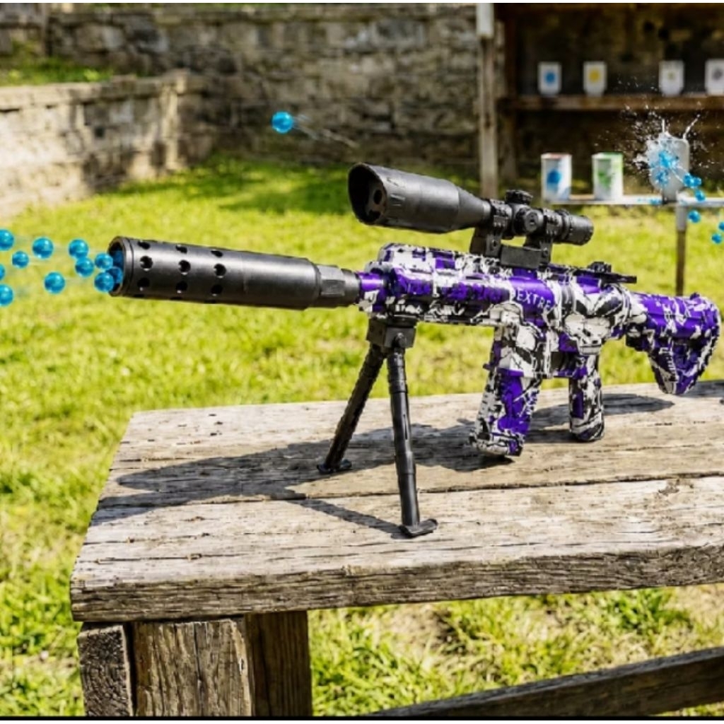 tembakan mainan  aka M416 DENGAN PELURU GEL