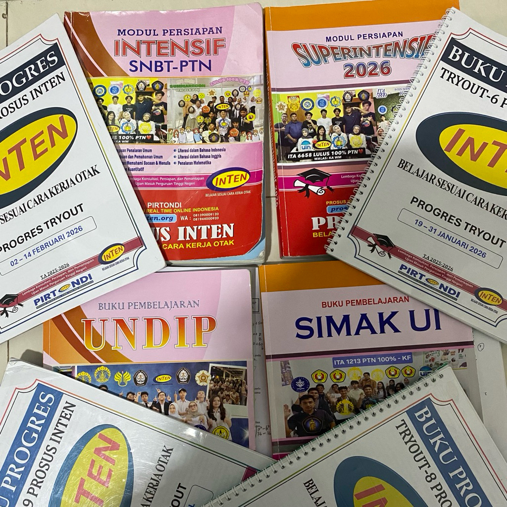 (BACA DESKRIPSI) buku INTEN PROGRES SUPERINTENSIF INTENSIF SUPIN MANDIRI UNDIP SIMAK UI