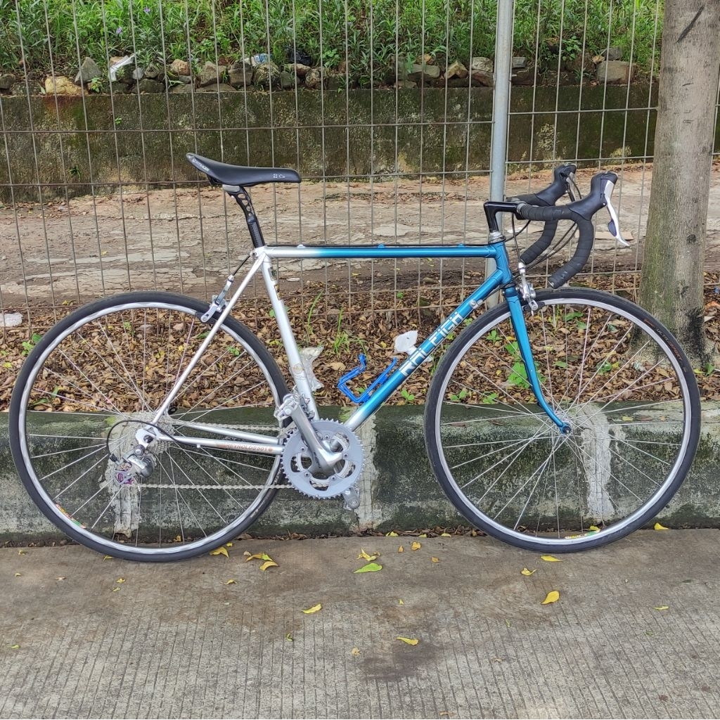 Sepeda Balap Jadul Vintage Roadbike Raleigh Pulsar Aerospace Contour Repaint 700C 53 Groupset Tiagra