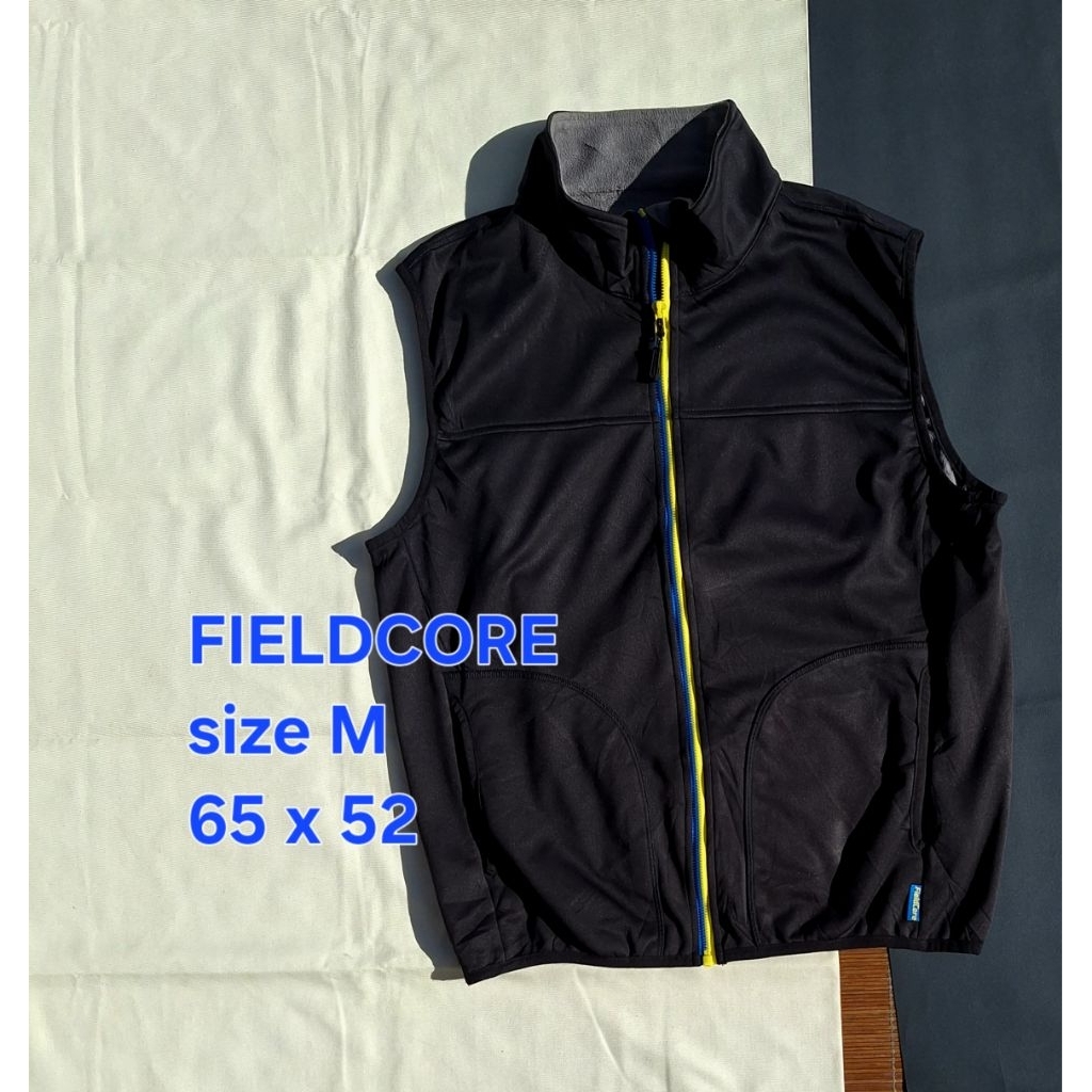 Rompi FIELDCORE Outdoor Vest Softshell Hitam