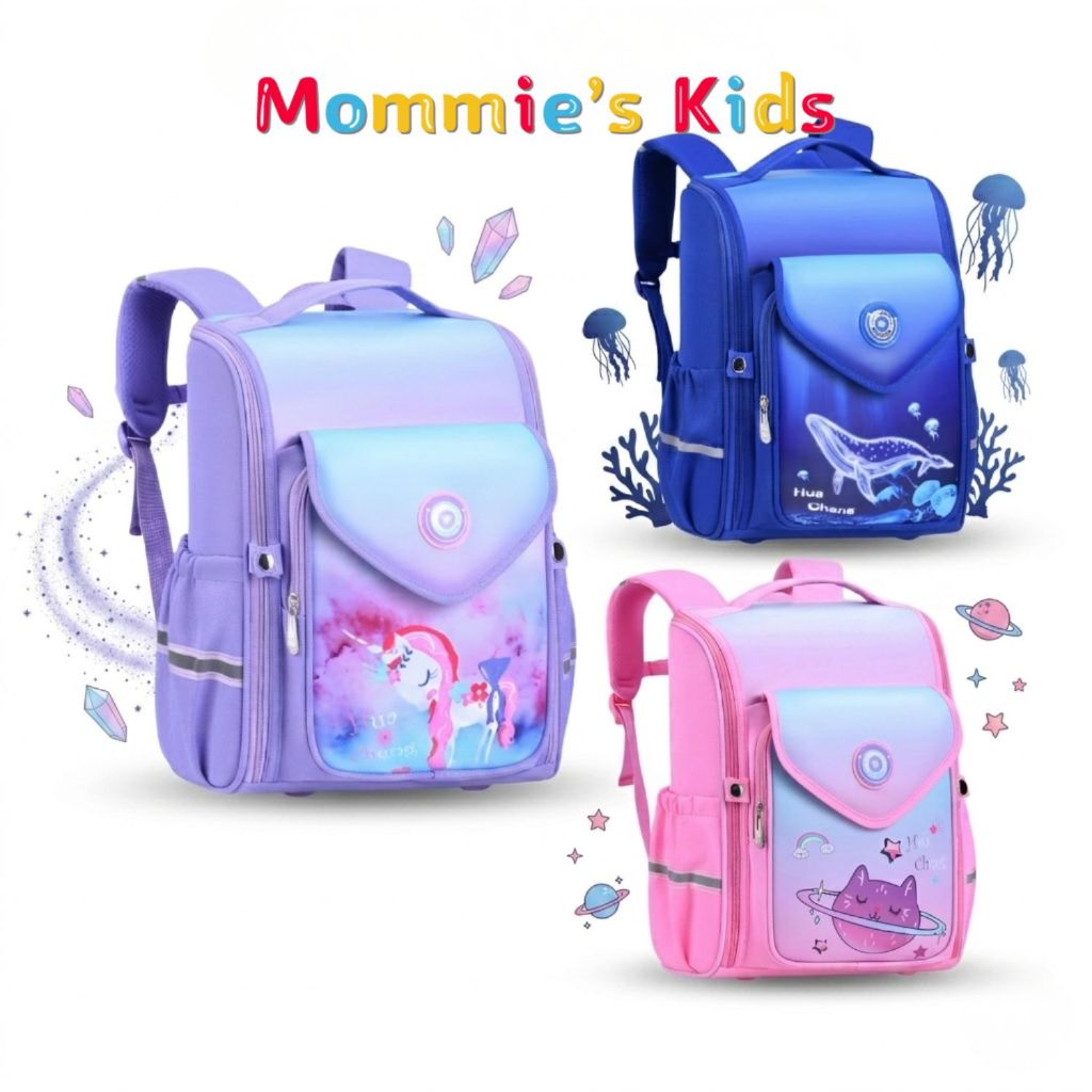 Tas Ransel Anak Sekolah SD Import Fashion Korea Backpack MK505