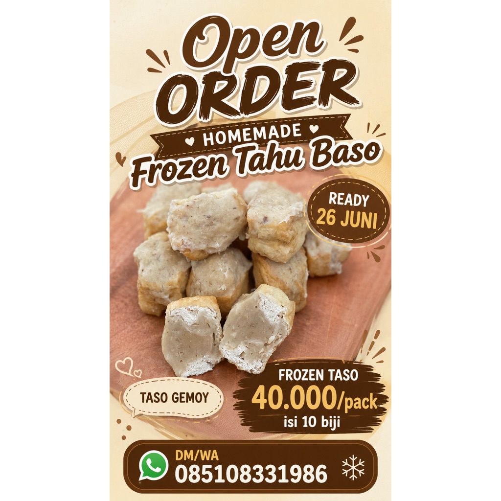 Tahu Baso Halal/ Taso/ Frozen tahu baso