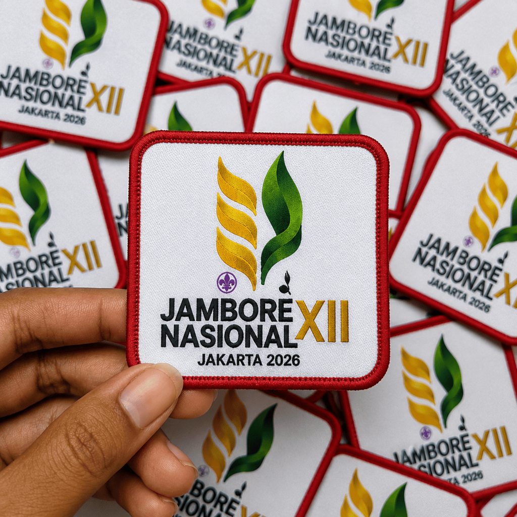 Tiska Patch Jambore Nasional | Badge Sublim Jamnas| Tiska Kontingen Jambore Nasional