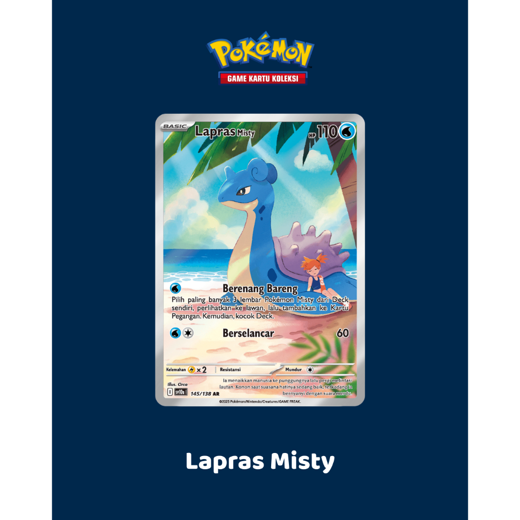 Lapras Misty AR | Pokemon TCG Indonesia