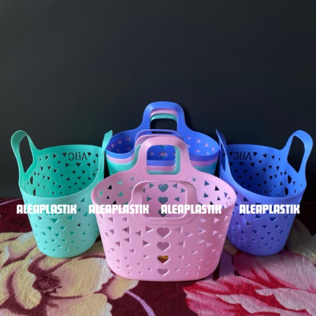 (6 Pcs) KERANJANG ELVINA MINI|KERANJANG PARCEL BERKAT HAJATAN WARNA PASTEL