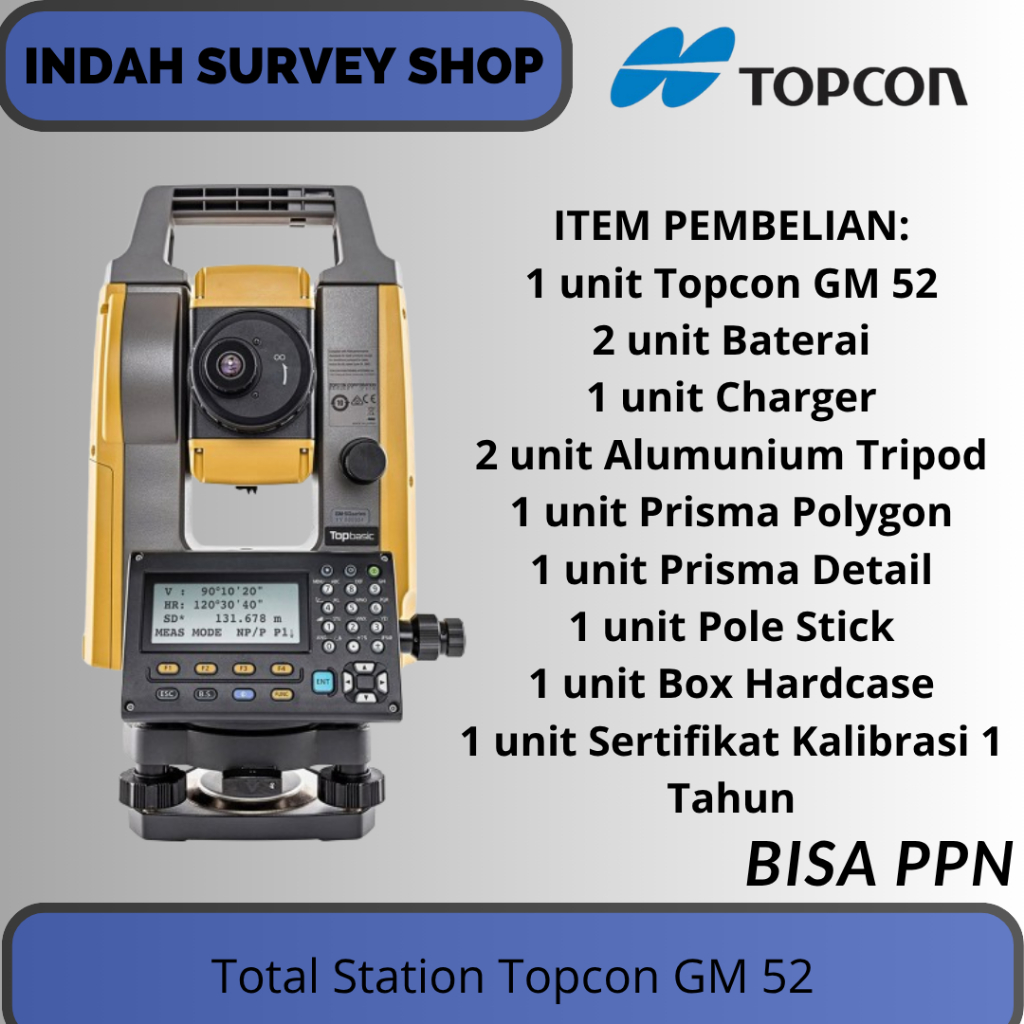 Total Station Laser Topcon GM-52