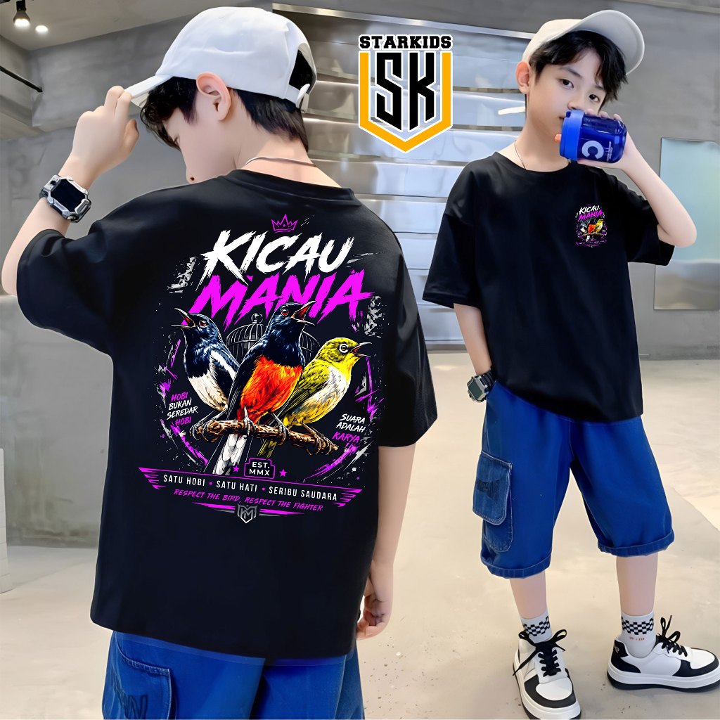 Baju Kicau Mania Original Distro Pria Cowok Kaos Distro Kicau Mania Premium Sablon
