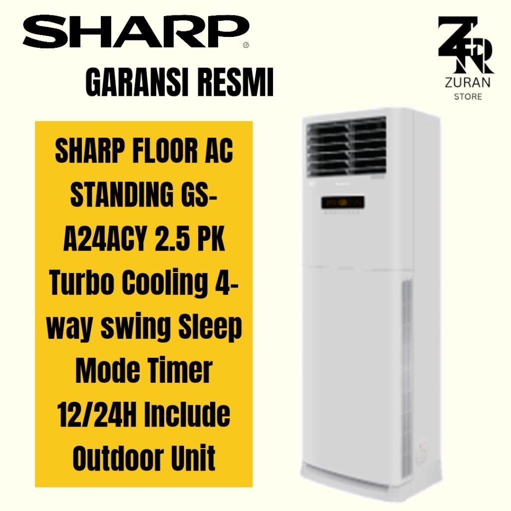 SHARP GS-A24ACY STANDING FLOOR AC 2.5 PK