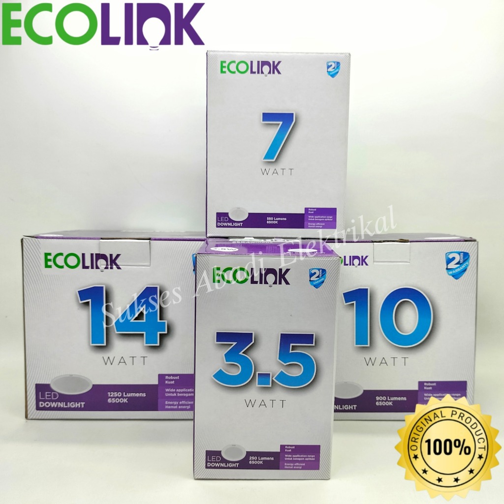 ECOLINK - PAKET Downlight Ecolink LED multipack isi 4