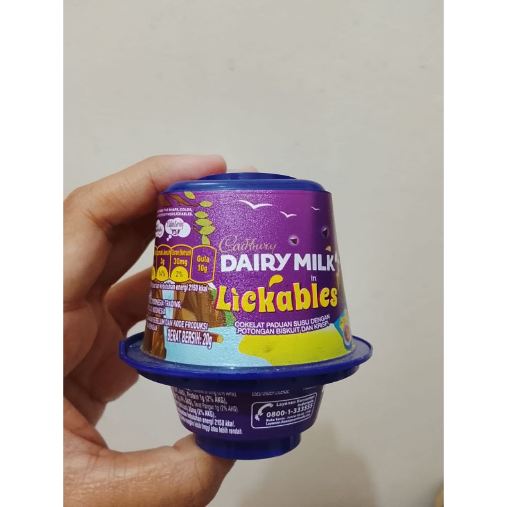 Lickables coklat dairymilk 20gr