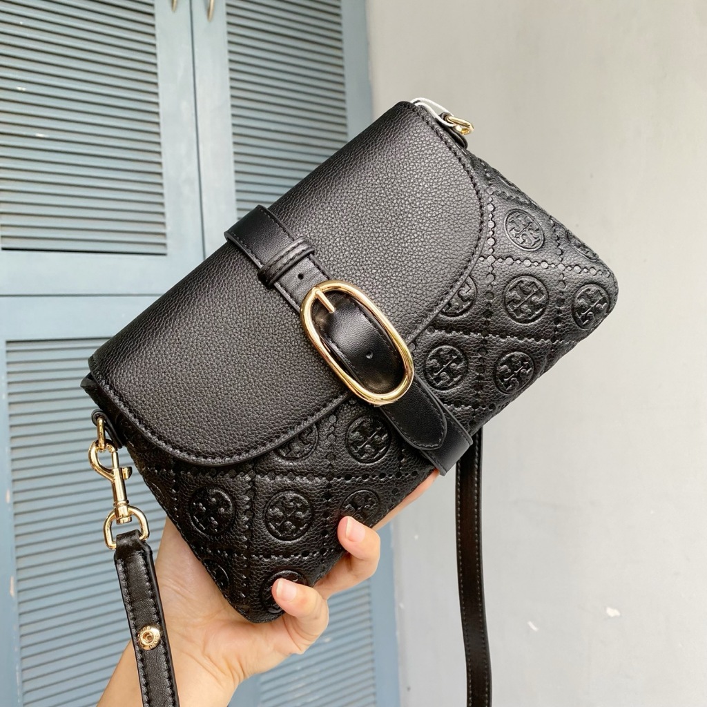 ORI TB soft Jacquard monogram underarm bag, can be worn crossbody or on the shoulder