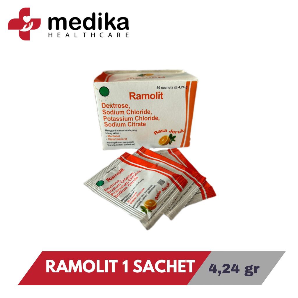 Ramolit Oralit Rasa Jeruk sachet