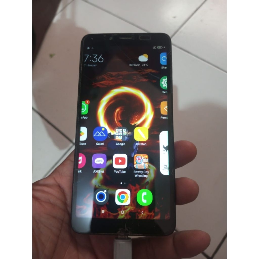 lcd touch screen frame redmi 6a minus