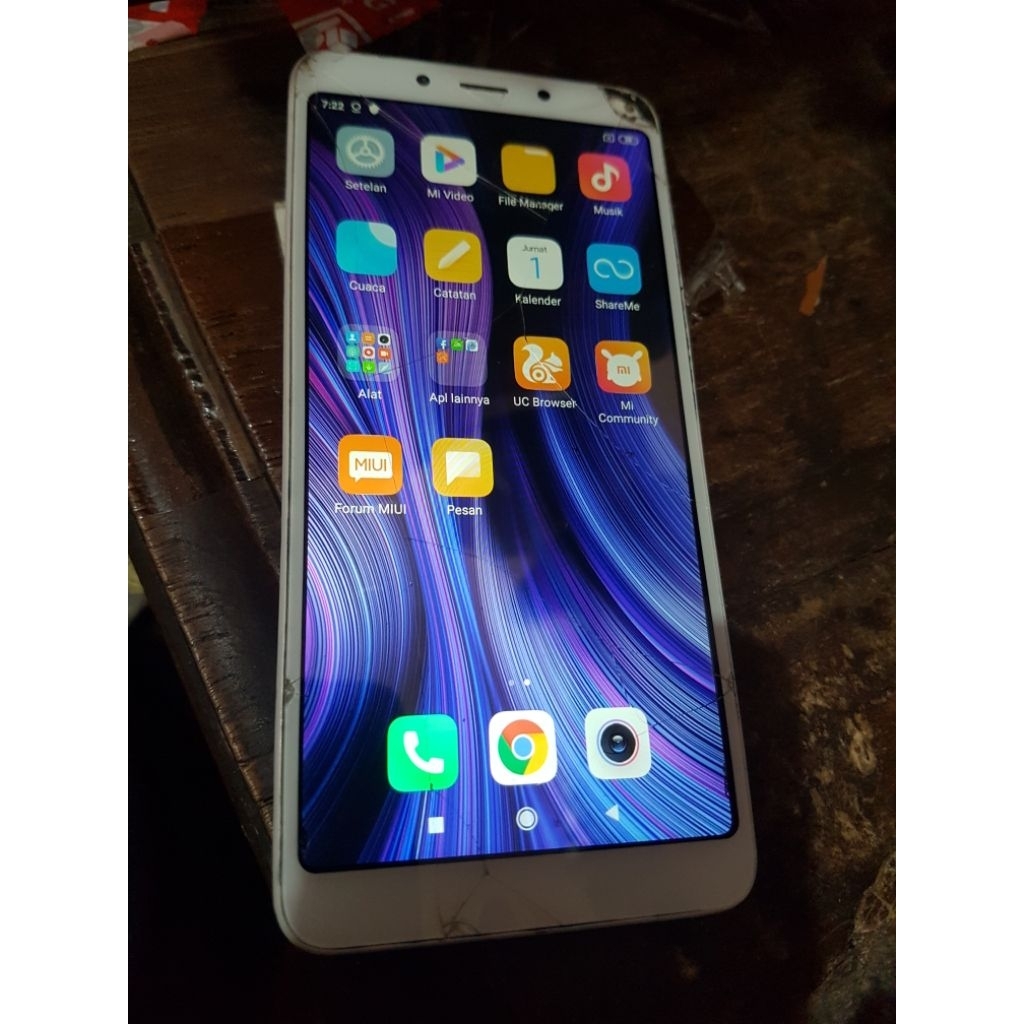 LCD & Touchscreen & Frame Redmi 6A [Minus Retak]