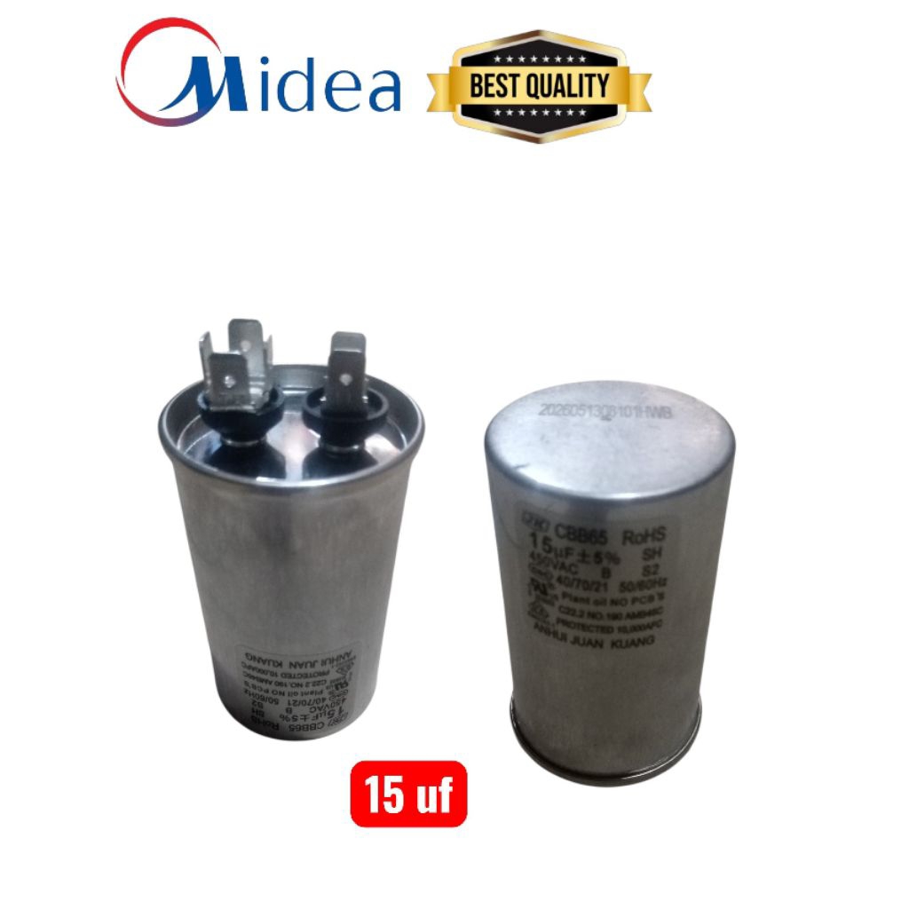 KAPASITOR/CAPASITOR AC MIDEA 15 UF ORIGINAL