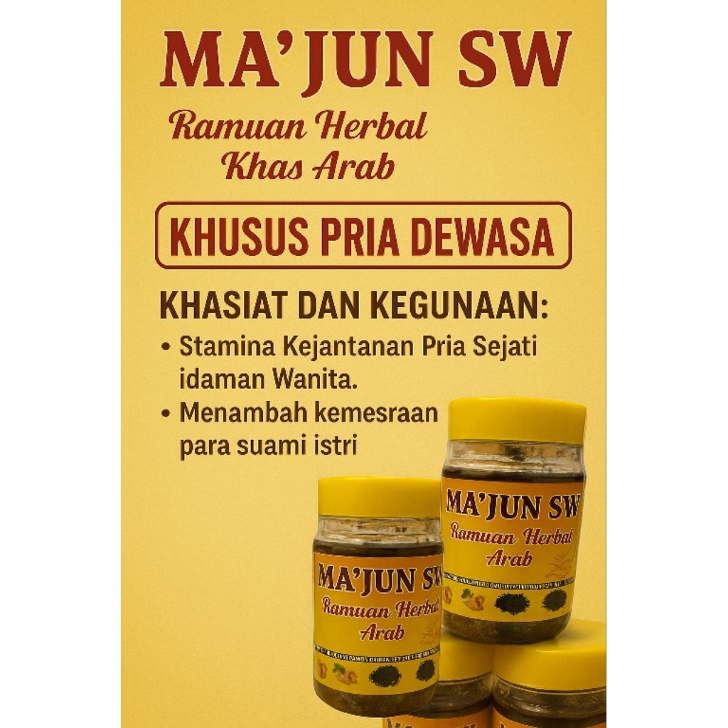 JAMU MA’JUN HERBAL JINTAN HITAM KHAS ARAB