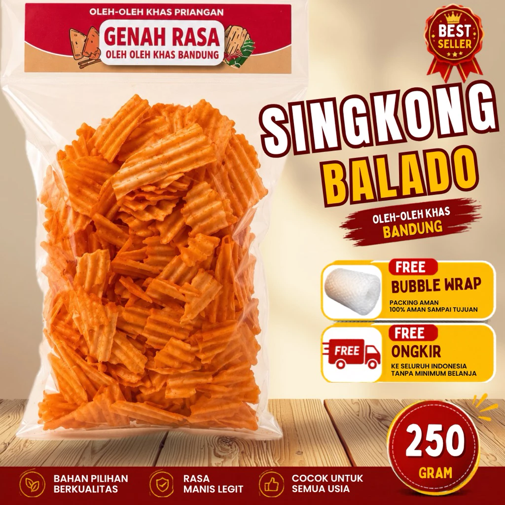 Keripik Chuba Singkong Balado 250 g