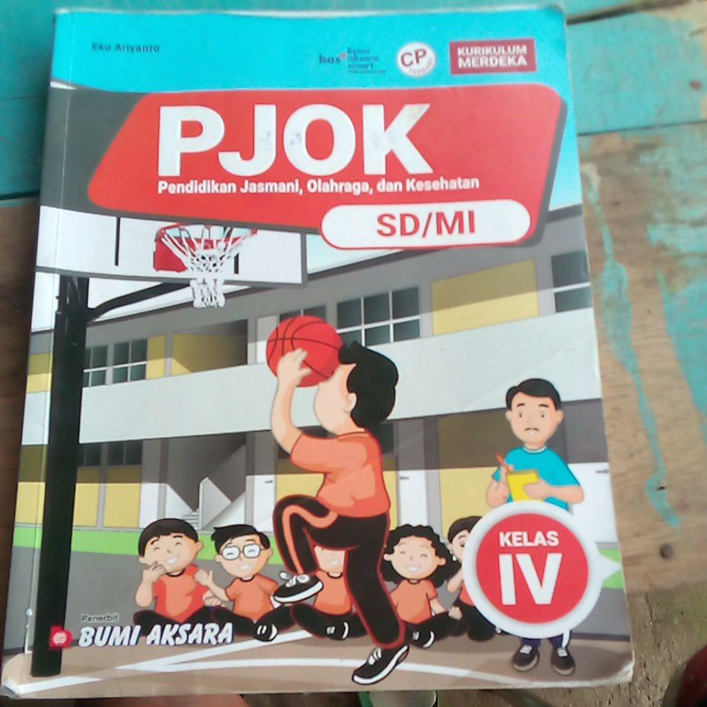 pjok, pendidikan jasmani olahraga dan kesehatan untuk SD kelas lV kurikulum merdeka bekas original