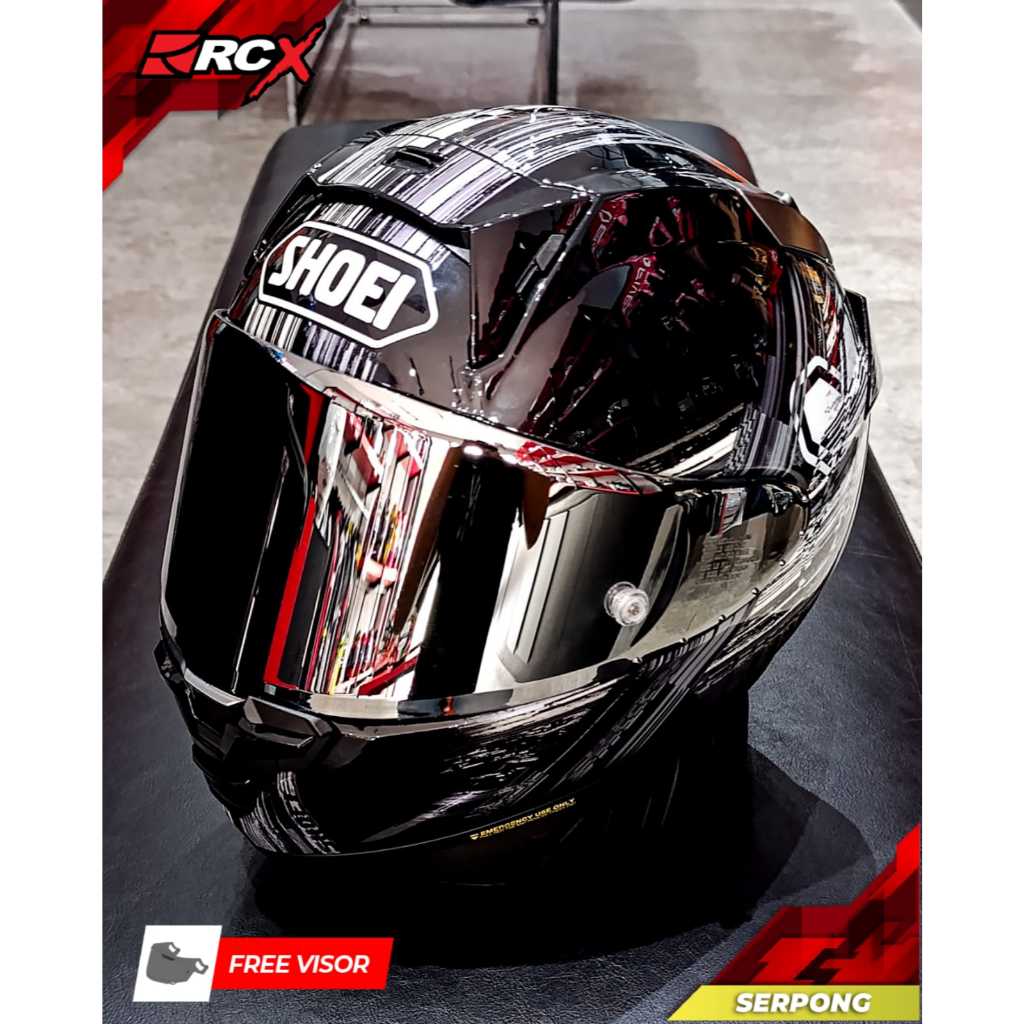 HELM Shoei X15 Cross Logo TC-5 Helmet 2ND Bekas Second RCX