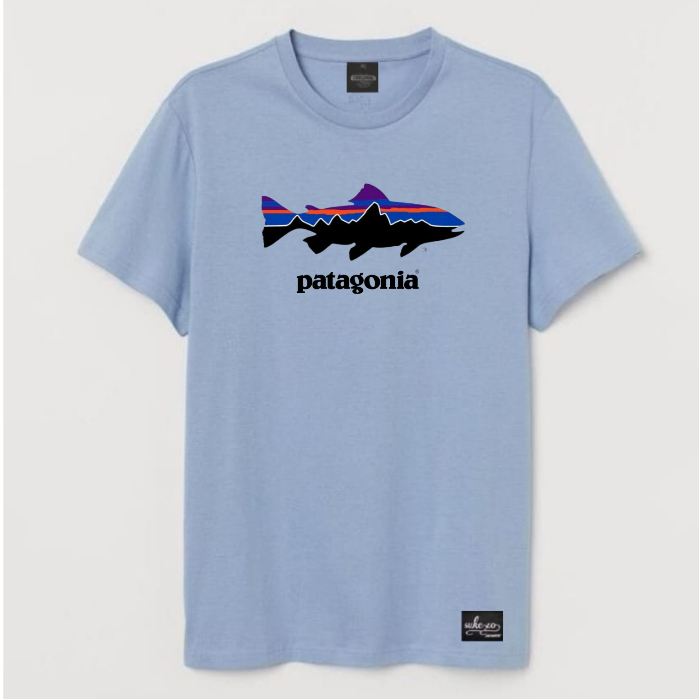 Kaos Distro Remaja Dewasa Logo Sablon Patagonia High Quality - Baju Branded Unisex Full Tag & Label