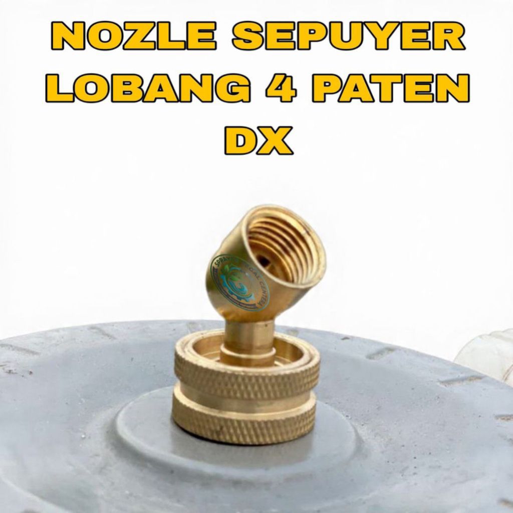NOZLE SPUYER 4 LOBANG PATEN ORIGINAL DX