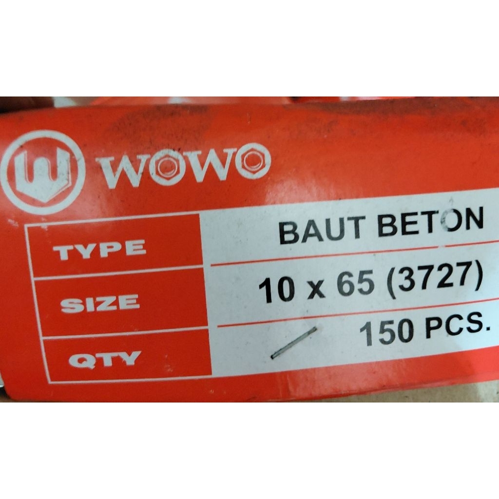 Dynabolt Baut beton 10 x 65 mm 1 kotak (150 pcs)