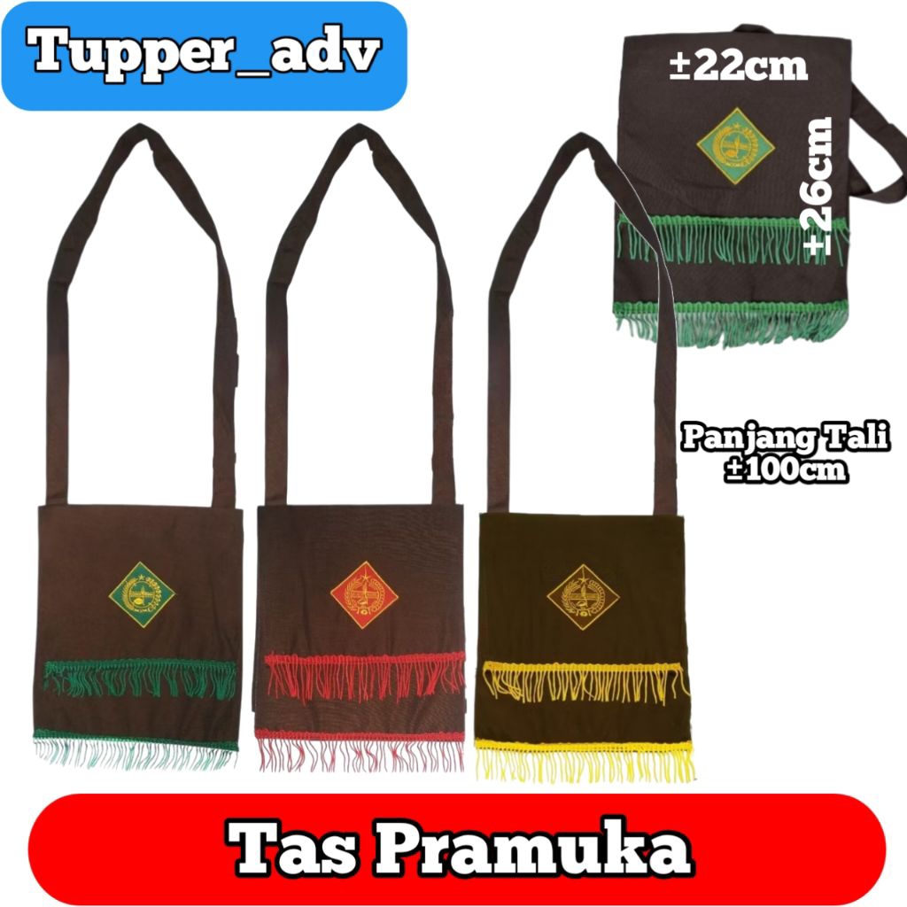 Tas Sandang Pramuka Siaga Penggalang Penegak Rumbai / Tas Selempang Pramuka / Tas Slempang Pramuka
