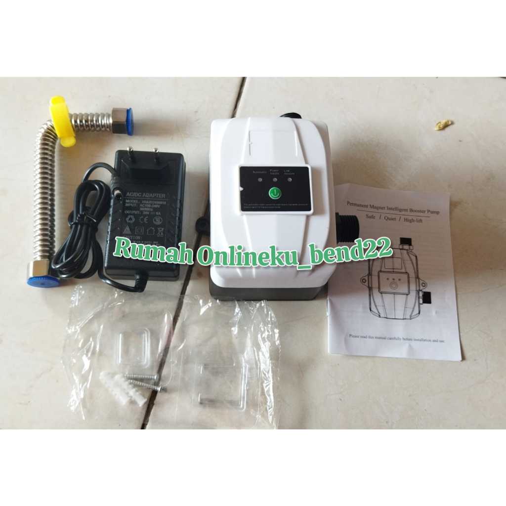 120W 24V Pompa Booster Pendorong Air Water Heater Shower Pompa Dorong Air