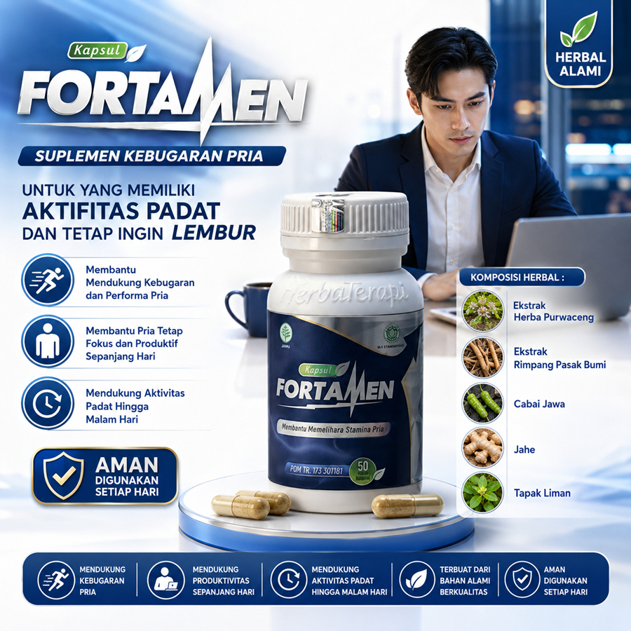 Fortamen obat herbal kesehatan pria untuk kebugaran optimal