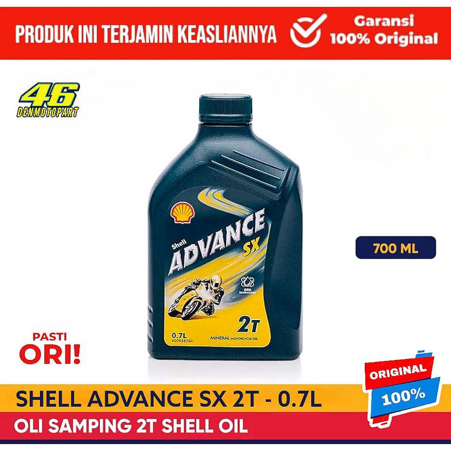 Oli Samping Oli 2 Tak Shell Advance Sx 2T - FIZ R , FORCE 1 , ALFA , NINJA 2T , RX , RX100 ORIGINAL