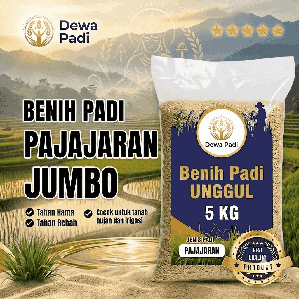 Bibit Padi Super Pajajaran Benih Unggul Kualitas Terjamin Asli