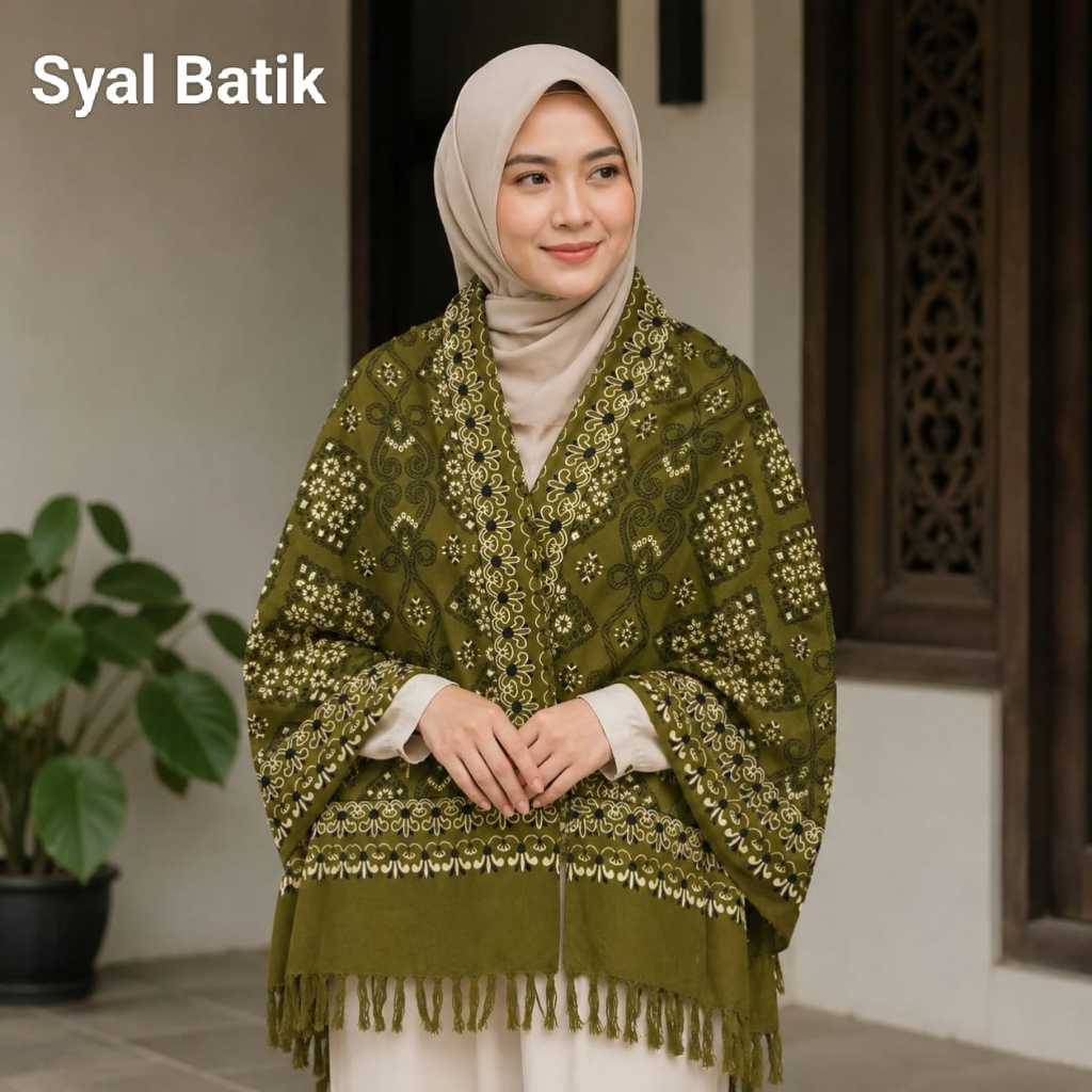Syal Batik Syal Leher Bahan Lembut Syal Palestina shawl/selendang batik